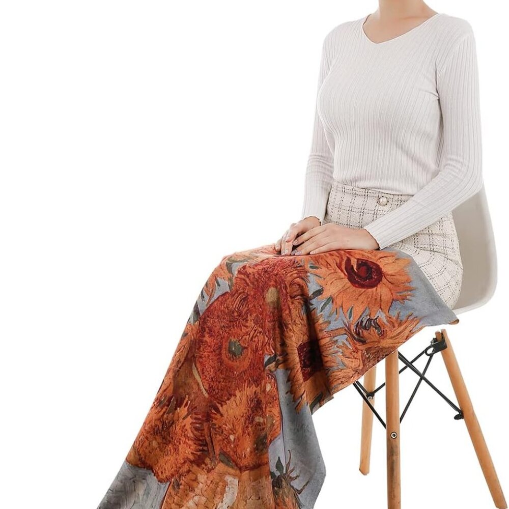 Scarf Shawl Wraps for Women Pashmina Soft Cashmere Scarf Printed Large Blanket S - Picture 7 of 7